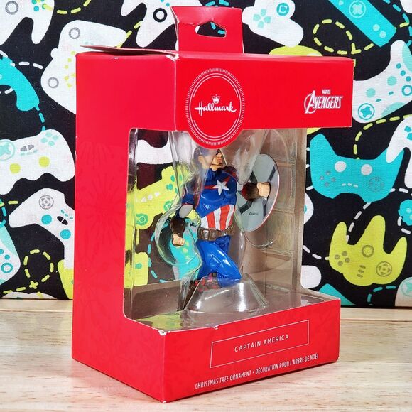 Hallmark Marvel Avengers Captain America 3.5" Christmas Tree Holiday Ornament - Picture 2 of 7
